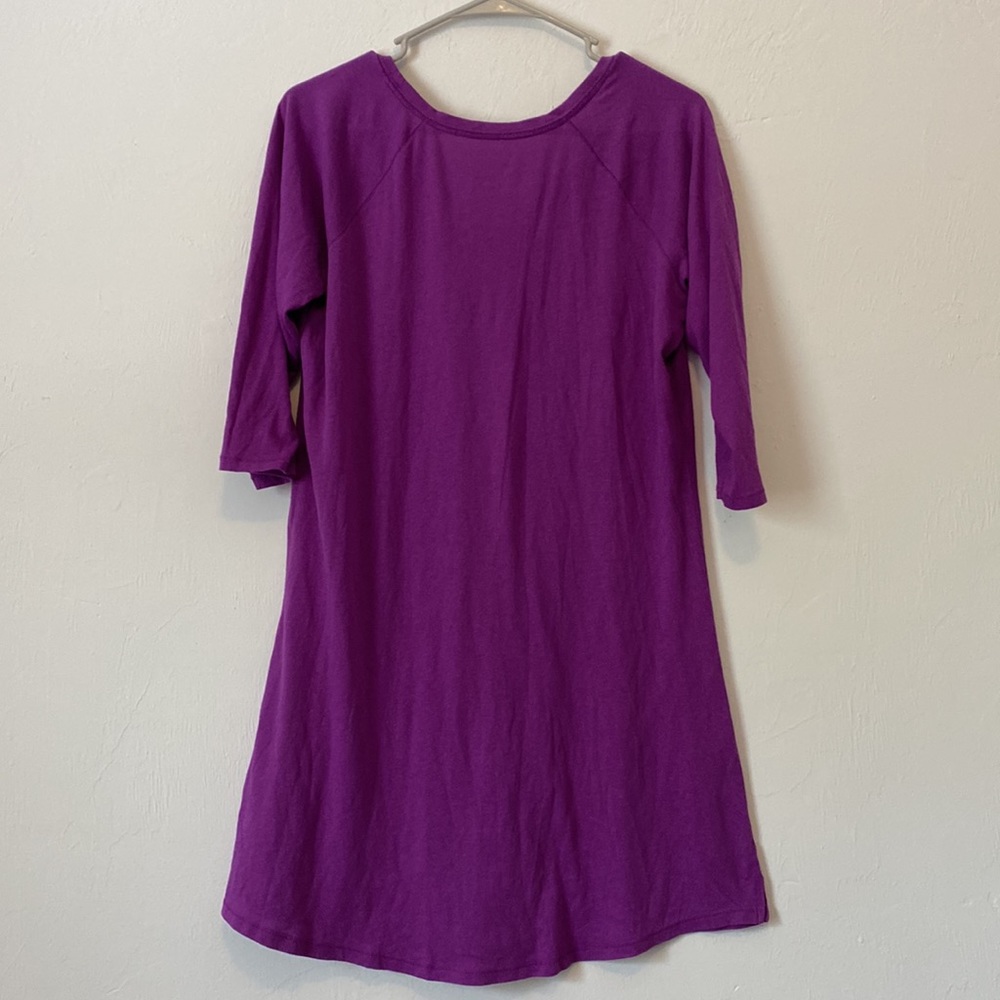 Victoria’s Secret Pajama Shirt, Purple and silver, size large - Picture 6 of 6